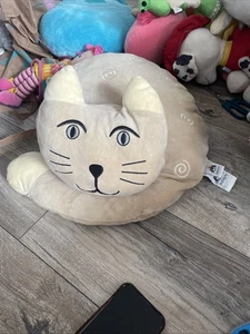 Cojín almohada grande Jellycat Catnap beige swills felpa gato peluche retirado - Imagen 1 de 5