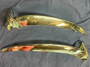 Jaguar E-type 3.8, 4.2 Series I front bumper pair - Picture 1 of 19