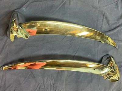 Jaguar E-type 3.8, 4.2 Series I front bumper pair - Image 1 of 4