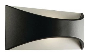Wall Light Black Vulcan CCT 300mm IP65 Textured Matt Paint Saxby 61865 - Picture 1 of 11