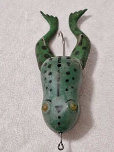 Señuelo de pesca Halik Frog vintage - Moose Lake, Minnesota usado funciona  - Imagen 1 de 11