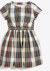 EUC GIRLS Tartan Plaid Dress by J. CREW Crewcuts Size 10 - Picture 1 of 7