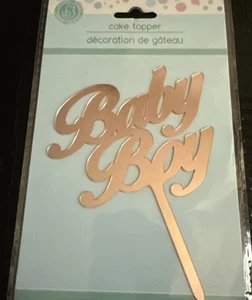 Oh Baby “Baby Boy” Cake Topper Rose - Picture 1 of 3