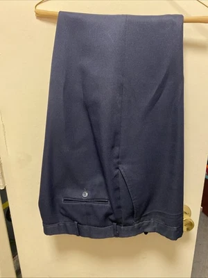 Flexslax By David Taylor Mens Dress Slacks Dark Blue 42x29” Flexible Waist  - Image 1 of 4