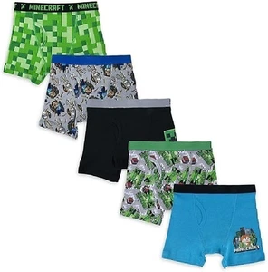Minecraft Boys 5 Pack Boxer Briefs - Picture 1 of 8