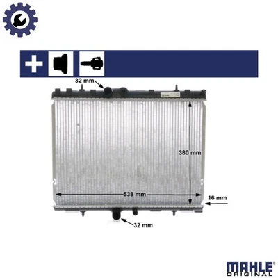 RADIATOR ENGINE COOLING CR 1501 000S FOR PEUGEOT 307/SW/Van/Break RHZ 2.0L 4cyl - Image 1 of 4
