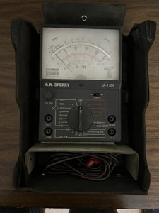 A.W. Multímetro analógico Sperry SP-170B con estuche, cables, manual - sin probar - Imagen 1 de 11
