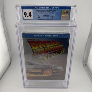 Back to the Future Trilogy (2023) Steel Book Blu-ray Nee Sealed Graded CGC 9.4 A - Picture 1 of 15