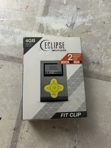 Eclipse Fit Clip 4GB MP3 Player Silver Yellow - Picture 1 of 6