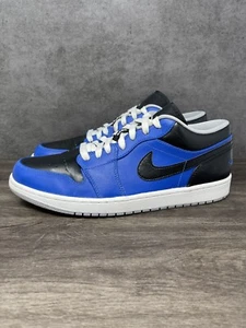 Air Jordan 1 Low Size 12 Mens Nike Retro Sport Blue Black White 553558-402 - Picture 1 of 16