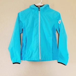 Killtec Girls Waterproof Jacket Size 10 Blue Ski Windproof Outdoors Reflective - Picture 1 of 13