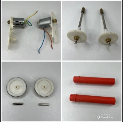 Original - RARE - Kenner 1995 9.6V TIRESTORM Parts - Rear Motors + Gears (B2) - Image 1 of 4