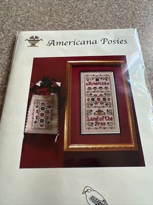 Scissor Tail Designs Counted Cross Stitch KIT Americana Posies Land Of Free NEW - Image 1 of 4
