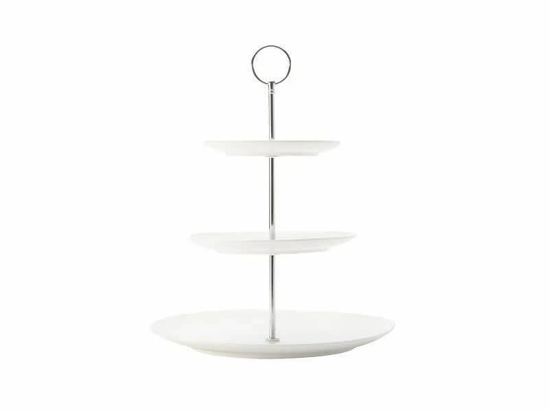 Maxwell & Williams White Basics Diamonds 3 Tier Cake Stand