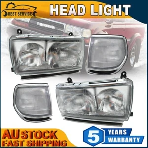 HEADLIGHTS & CORNER LIGHTS SET SUIT TOYOTA LANDCRUISER 80 SERIES SAHARA 90-98 - Picture 1 of 4