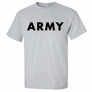 Camiseta ARMY Mangas Cortas en Gris - Adulto Pequeña a 5X - Imagen 1 de 2