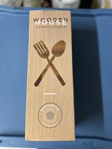 Wooden House Cooking Utensils Spoon Fork Set - Picture 1 of 2