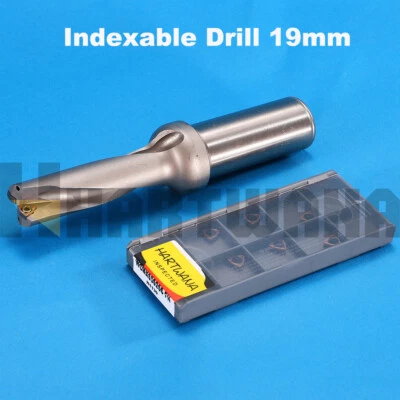 HARTWANA U Drill 19mm Indexable Drill 19mm Length 60mm Shank 25mm Drill Insert WCMX030