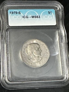 1979-S SUSAN B ANTHONY DOLLAR ICG MS63 - Picture 1 of 4