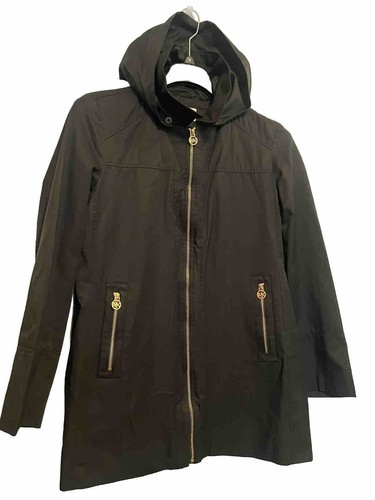 Giacca Michael Kors donna grande tranch con cappuccio MAI INDOSSATA