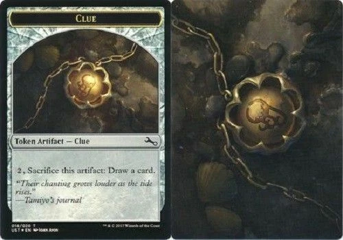 Clue Token FOIL Unstable MTG Magic NM - Image 1 of 1