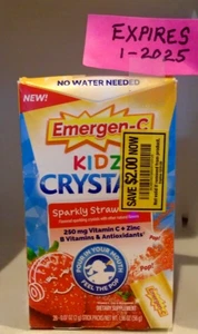 Emergen-C Kidz Crystals On-The-Go Immune Support Supplement 28 ct - Picture 1 of 2