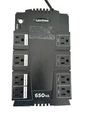 Cyber Power SE450G 650VA/375W 8 Outlets UPS 120V . with battery - Image 1 of 4