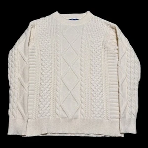 Aelfric Eden Oversized Knit White Crewneck Sweater Adult Large - Picture 1 of 5