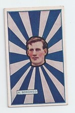 1925 Magpie cigarettes Aust footballers vic league A.Boromeo Carlton no 31 vg/Ex