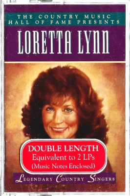 LORETTA LYNN : Legendary Country Singers - Sealed Cassette Tape / Double Play - Image 1 of 3