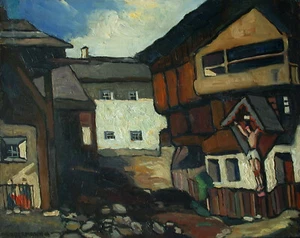 Rolf HABERMANN (1891-1975) Fattoria con croce di corte. - Foto 1 di 18