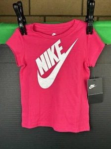 Nike Youth Girls Short Sleeve Graphic T-Shirt Size 3T Rush Pink - Picture 1 of 2
