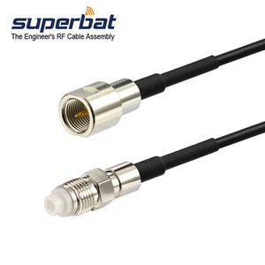 FME Male to Female RG174 Cable 5m for Cell Phone Antenna Adapter Cable - Picture 1 of 3