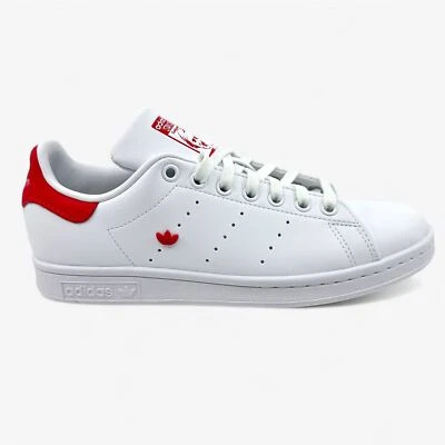 Adidas Stan Smith Cloud White Active Pink Womens Athletic Sneaker - Image 1 of 4