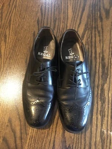 Regal Imperial Grade Dress Shoes Mens 265E US 8.5 EU 42 Black Leather Kumkang - Picture 1 of 5