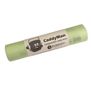 5 - 6 litre CaddyMan Compostable Food Waste Caddy Bin Liner Bags EN13432 5L - 6L - Picture 1 of 7