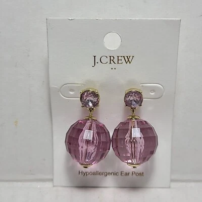 J.Crew Crystal Bauble Statement Pendientes para mujer Hipoalergénico Poste Orejero Foto 1 de 4