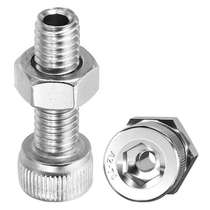 Juego de 2 tornillos hexagonales de acero inoxidable M6x20 mm - Imagen 1 de 6