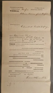 1832 Connecticut Gerichtsschrift - Stamford v. Connecticut Turnpike Co. Osborne... - Bild 1 von 3