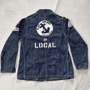 The Real McCoy's Denim Coverall with Embroidered Patch, Size 38 #1014 - Picture 1 of 12