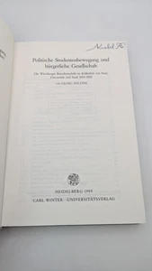 Polster Politische Studentenbewegung und bürgerliche Gesellschaft. Die Würzbu.. - Bild 1 von 4
