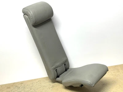 Assento de salto dobrável médio Toyota Highlander segunda 2ª linha 2008-2013 couro cinza - Imagem 1 de 4