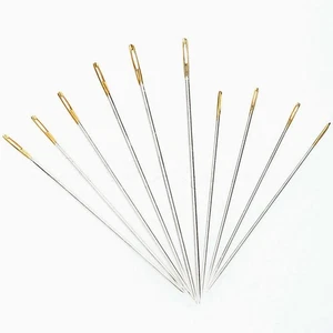 10X Leather Canvas Sewing Stitching Needles Leathercraft Handmade Repair Tool D - Picture 1 of 4