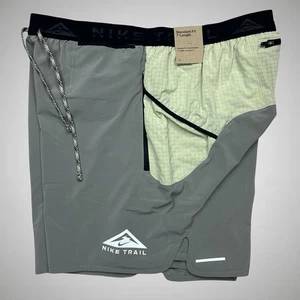 Nike Trail Second Sunrise 7" Running Shorts FB4194-053 Men’s Size Large L Green - Picture 1 of 17