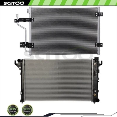Car Radiator and A/C Condenser Kit Fits 1998 1999 2000 2001 Dodge Ram 3500 - Image 1 of 4