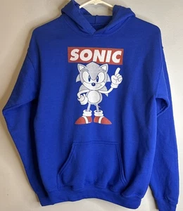 Sonic The Hedgehog HoodedYouth Sweatshirt Size M, No Tag, Eskimo Pocket - Picture 1 of 7