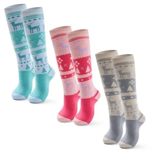 Ski Socks Kids Girls Winter Warm Snowboarding Socks for Boys Girls Thick Ther... - Picture 1 of 5