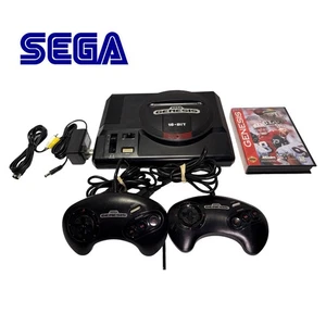 Sega Genesis 1 Konsole mit 2 Controllern 1 Spiel Netzkabel AV-Kabel (GETESTET) funktioniert! - Bild 1 von 7