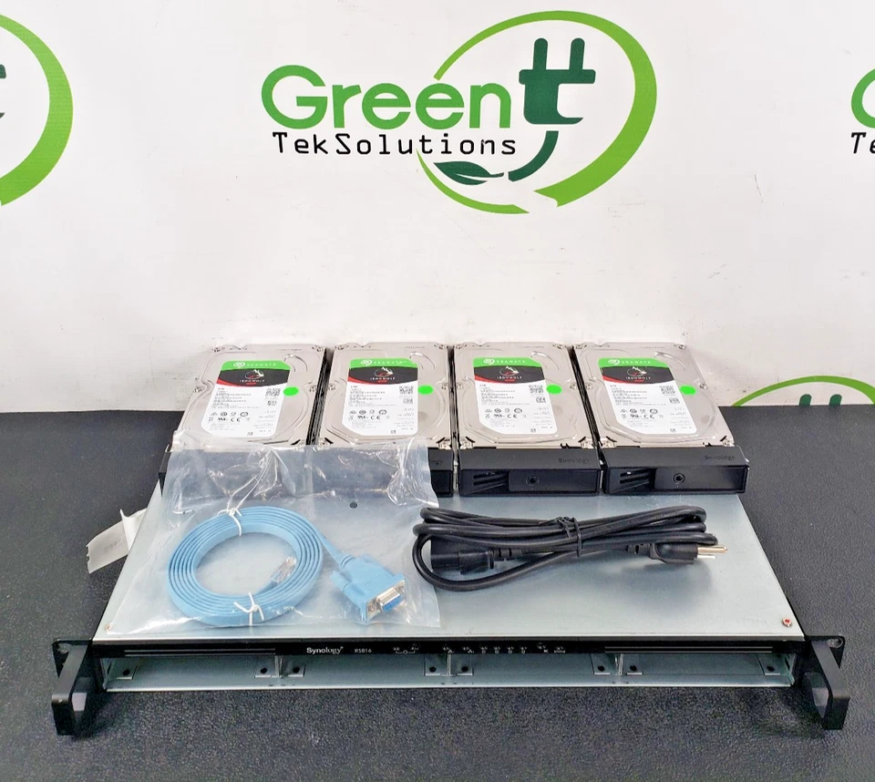 Synology RackStation RS816 4-Bay 3.5" 4x 3TB HDD NAS Network Storage Server - Image 1 of 4