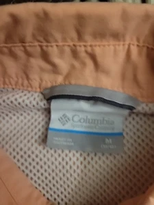 Columbia PFG Fishing Gear Boys Medium Peach Color Button Up Shirt - Picture 1 of 6